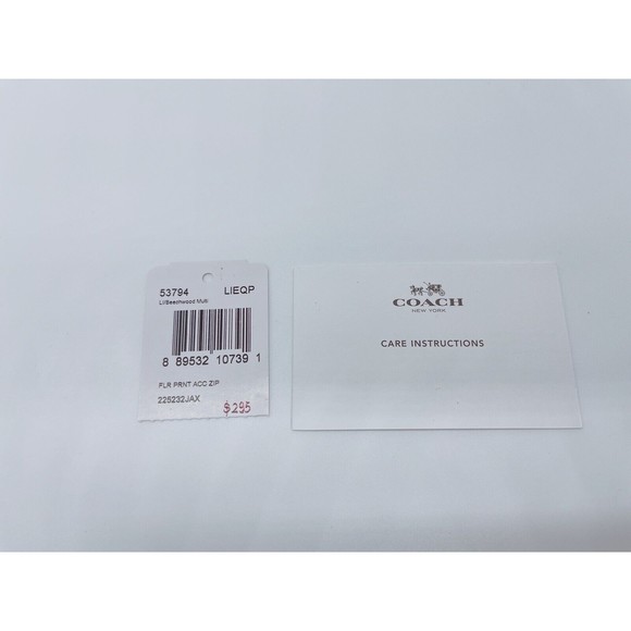 Coach 53794 Floral Print Accordion Zip Around Long Wallet Flower NWT Org $295 - Picture 2 of 8